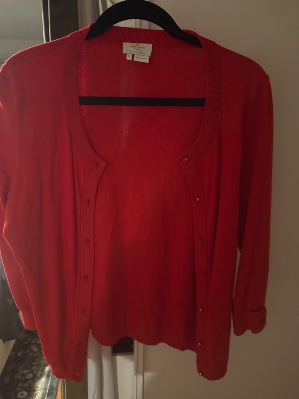 kate spade Bright Red Women's Button-Front Cardigan